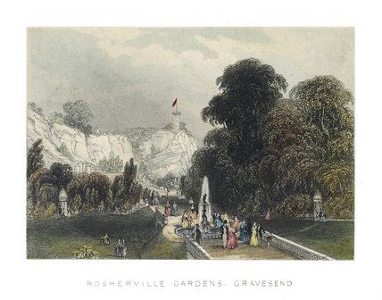 Rosherville Gardens Rosherville Gardens Gravesend 1841 by F Harwood at Museum of London