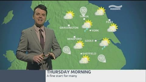 Ross Hutchinson Morning weather update with Ross Hutchinson Calendar ITV News