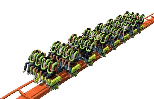 Rougarou (roller coaster) The same Mantis track with new trains Is Cedar Point39s Rougarou