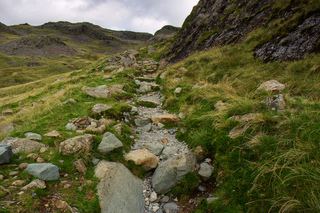 Rough path WalkLakes Lake District Walk Base Brown Green Gable Great Gable