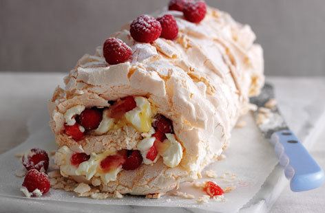 Roulade Red berry meringue roulade Tesco Real Food