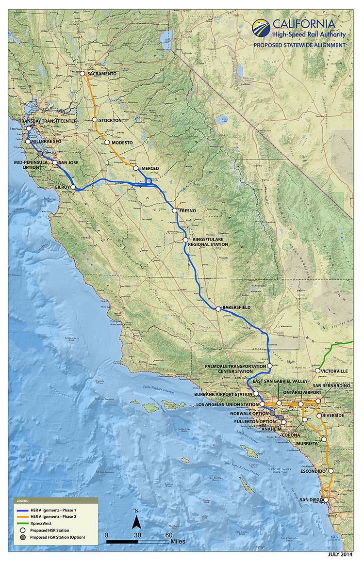 Route of California High-Speed Rail