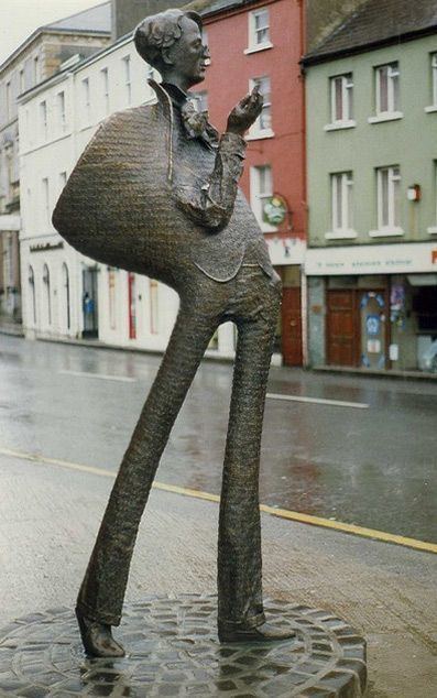 Rowan Gillespie WB Yeats statue by Rowan Gillespie Sligo Ireland