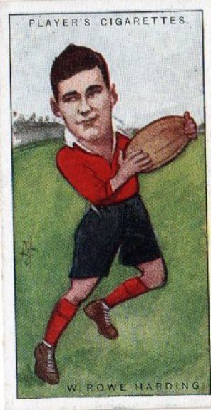 Rowe Harding WALES W Rowe Harding 36 JOHN PLAYER 1926 Footballers Caricatures