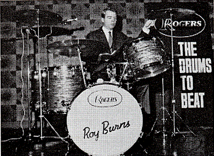 Roy Burns (drummer) English Rogers Drums