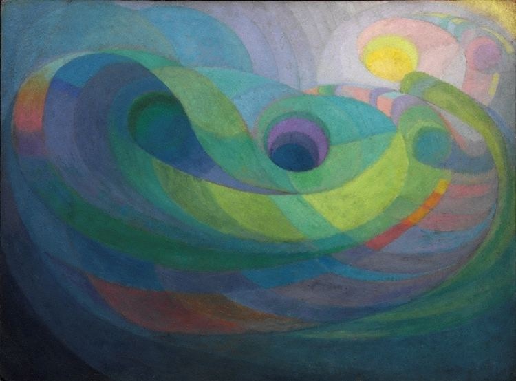 Roy De Maistre Rhythmic composition in yellow green minor 1919 by Roy