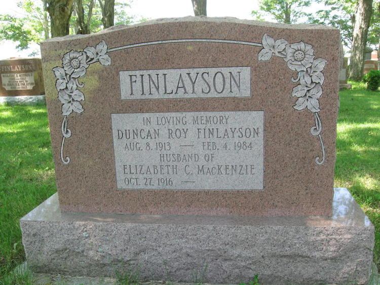 Roy Finlayson Duncan Roy Finlayson 1913 1984 Find A Grave Memorial