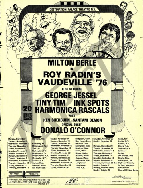 Roy Radin's Vaudeville Poster