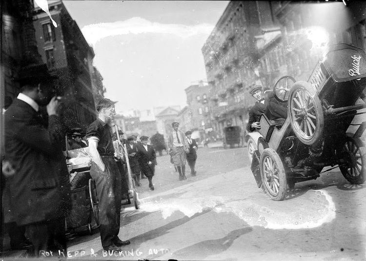 Roy Repp Roy Repp in His Bucking Buick in New York circa 1915 vintage everyday
