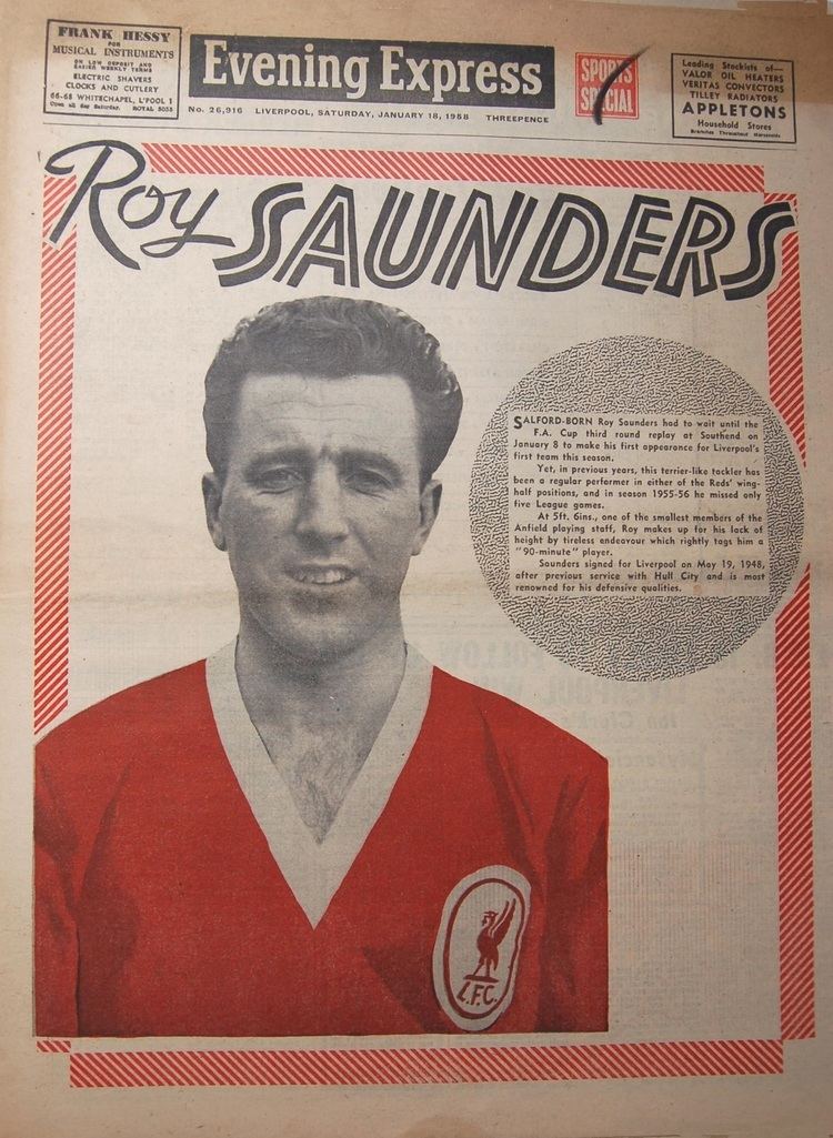 Roy Saunders Liverpool career stats for Roy Saunders LFChistory Stats galore