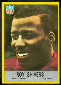 Roy Shivers Roy Shivers rookie card 1967 Philadelphia 164 Vintage Football