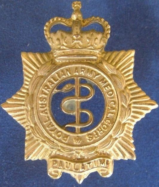 Royal Australian Army Medical Corps RAAMChatpost1960badgeJPG