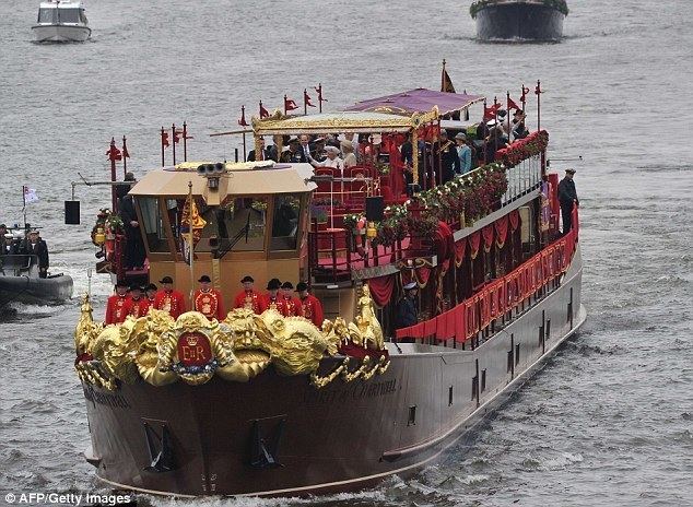 Royal barge The Royal Barge A cruise aboard a boat fit for a Queen Daily Mail