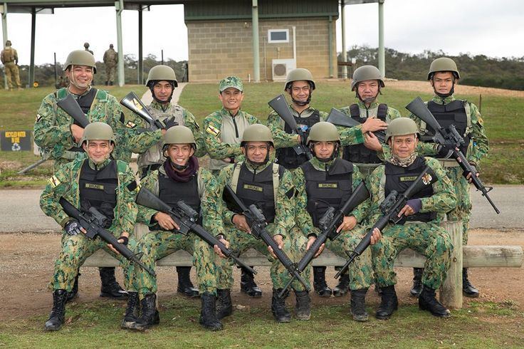 Royal Brunei Armed Forces The team from the Royal Brunei Armed Forces are competing in the