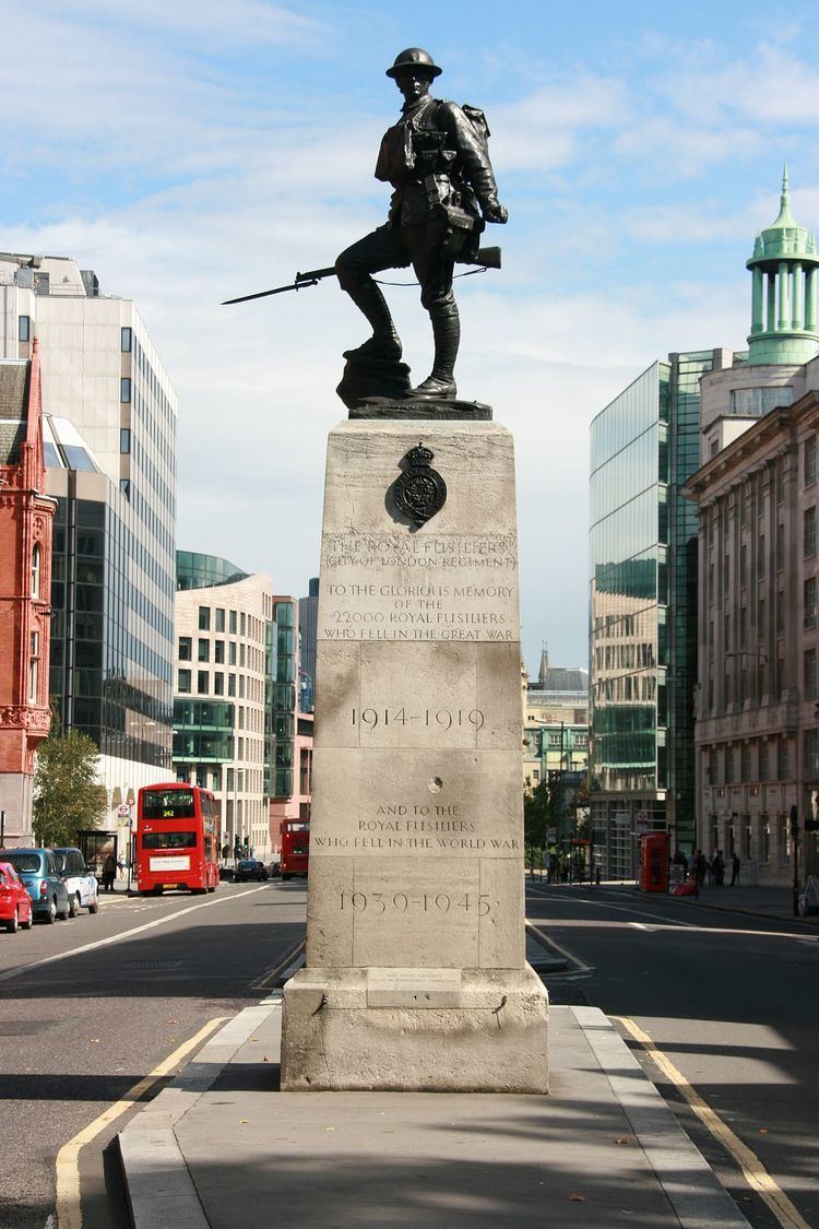 Royal Fusiliers War Memorial httpsuploadwikimediaorgwikipediacommonsthu