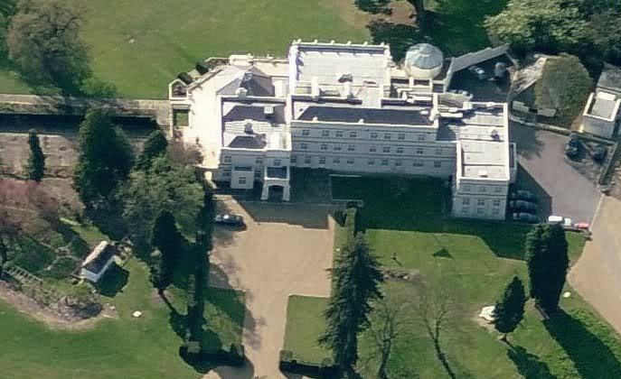 Aerial view of the Royal Lodge