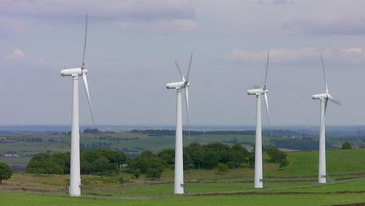 Royd Moor Wind Farm Closeup Of Wind Turbines At Royd Moor Windfarm Penistone In South