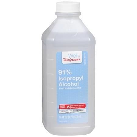 Rubbing alcohol Walgreens Isopropyl Alcohol 91 First Aid Antiseptic Walgreens