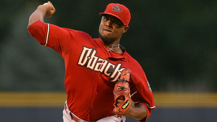 Rubby De La Rosa Rubby De La Rosa throws the pitch of the day MLB Sporting News