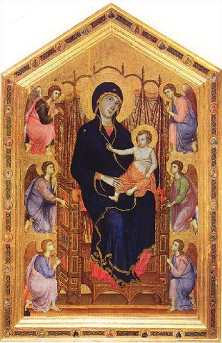 Rucellai Madonna Madonna Enthroned with Six Angels Rucellai Madonna Duccio 1285