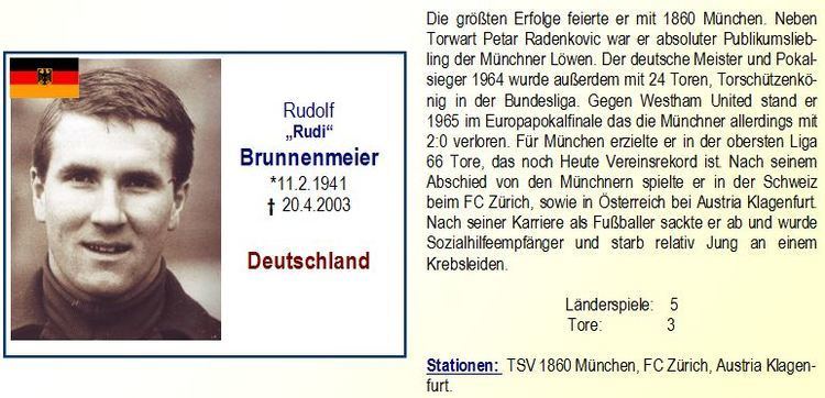 Rudolf Brunnenmeier B Brunnenmeier quotRudiquot Rudolf Deutschland