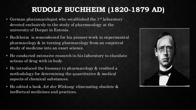 Rudolf Buchheim CONTRIBUTION OF SCIENTISTS IN THE FIELD OF VETERINARY PHARMACOLOGY