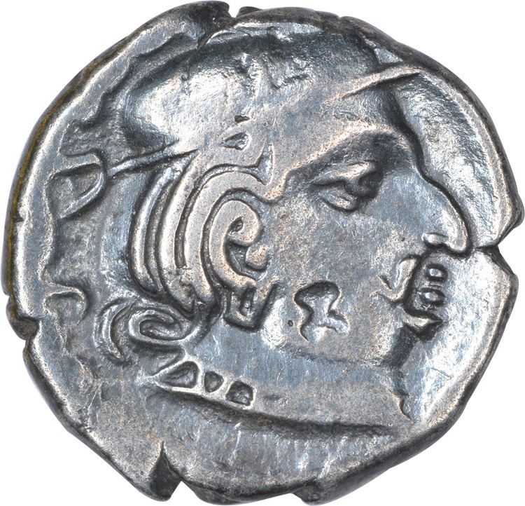 Rudrasen II Silver Drachma Coin of Rudrasen II of Western Kshatrapas Western