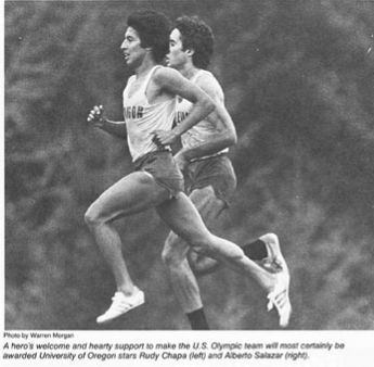 Rudy Chapa 1980 Oregon track athlete Rudy Chapa From the 1980 US