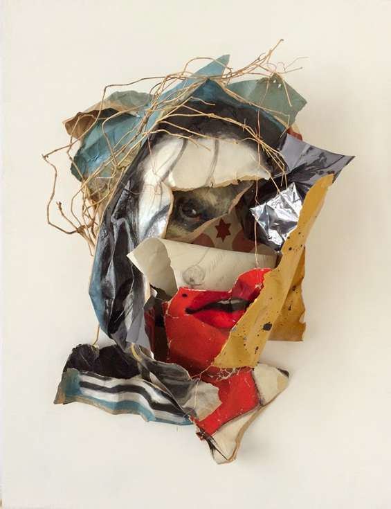 Rupert Shrive Ruper Shrive Turns His Paintings Into Masterful Crumpled Sculptures