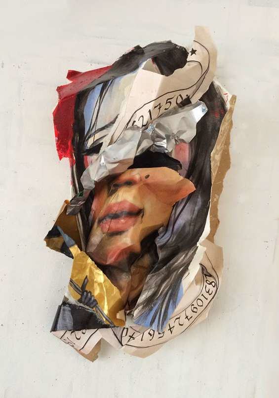Rupert Shrive Ruper Shrive Turns His Paintings Into Masterful Crumpled Sculptures