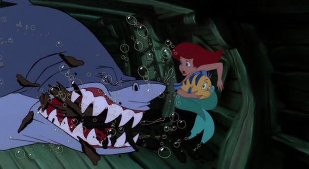 Rusalka (1996 film) movie scenes The shark scene in The Little Mermaid