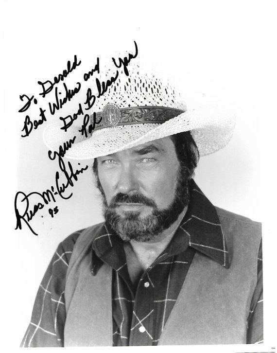 Russ McCubbin B W hand signed 8 x 10 photoRuss McCubbinactor