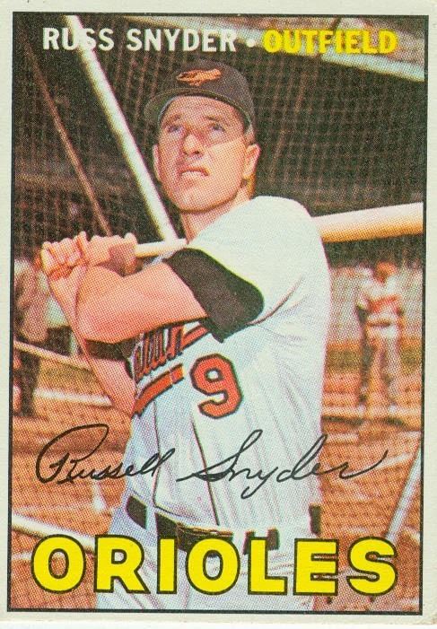 Russ Snyder 1967 Topps Baseball Russ Snyder 405