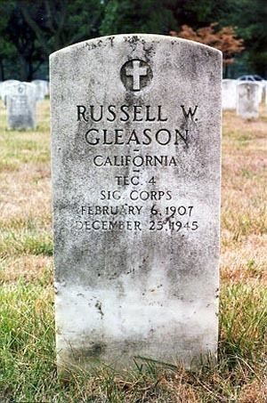 Russell Gleason Russell Gleason 1907 1945 Find A Grave Memorial