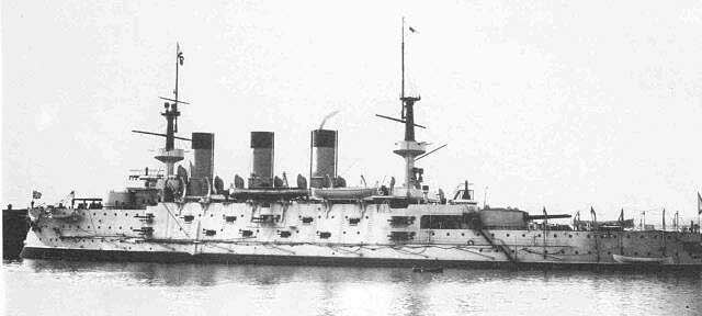 Russian battleship Peresvet Description of Kronstadt made by Fred T Jane in the late 19th