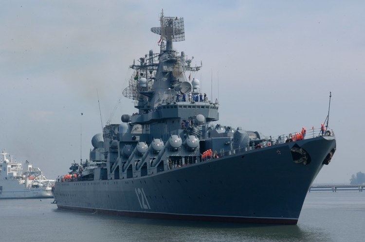 Russian cruiser Moskva Russian Warships in Eastern Mediterranean to Protect Russian Strike