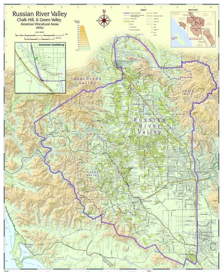 Russian River Valley AVA AVA Boundary RRVW