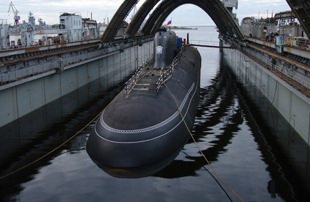 Russian submarine Severodvinsk Russian Navy will receive a submarine Severodvinsk one year later