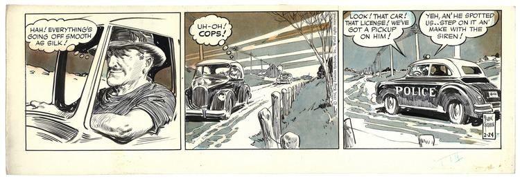 Rusty Riley Planche du comic strip Rusty Riley par Frank Godwin Planche originale