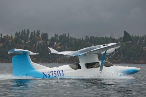 Rutan SkiGull Burt Rutan Takes SkiGull to the Water Flying Magazine