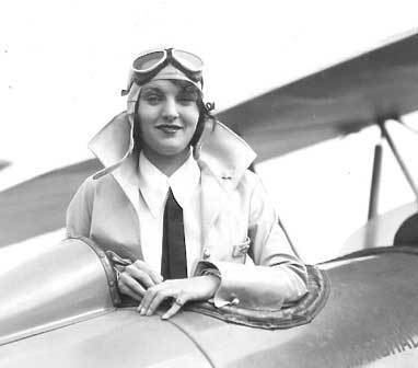 Ruth Elder 1929 Famed aviatrix Ruth Elder visits Sperryville