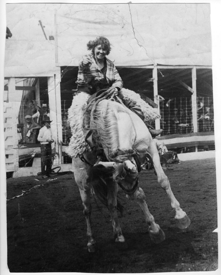 Ruth Roach Ruth Roach Riding a Bucking Bronco The Portal to Texas History