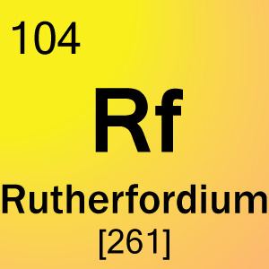 Rutherfordium 104Rutherfordium Element Cell Science Notes and Projects