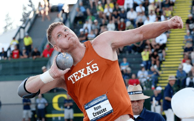 Ryan Crouser Ryan Crouser of Texas wins the shot but it39s a painful day for the