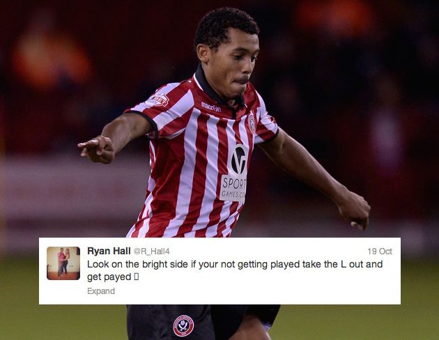 Ryan Hall (footballer) Leeds winger Ryan Hall suspended for tweet boasting about