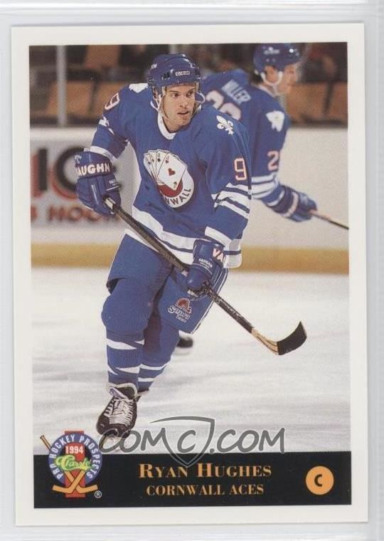 Ryan Hughes (ice hockey) 1994 Classic Pro Hockey Prospects Base 74 Ryan Hughes COMC