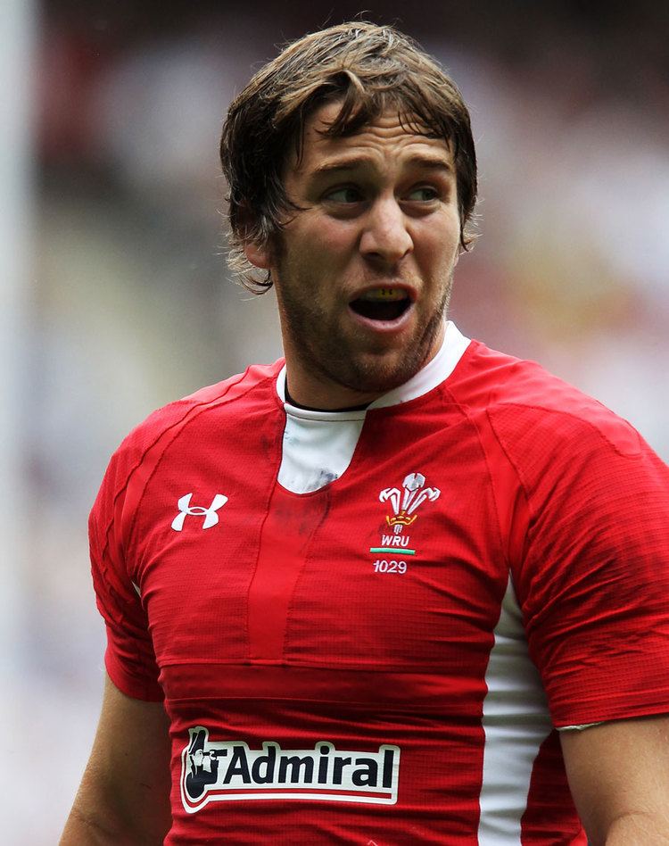 Ryan Jones Wales backrow Ryan Jones looks on Rugby Union Photo