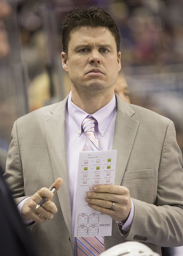 Ryan Mougenel Former Hershey Bears assistant coach Ryan Mougenel returns to Giant