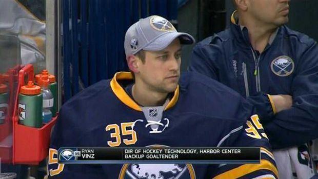 Ryan Vinz Buffalo Sabres forced to use former video scout as their