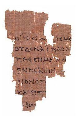 Rylands Library Papyrus P52 uploadwikimediaorgwikipediacommonsthumb332
